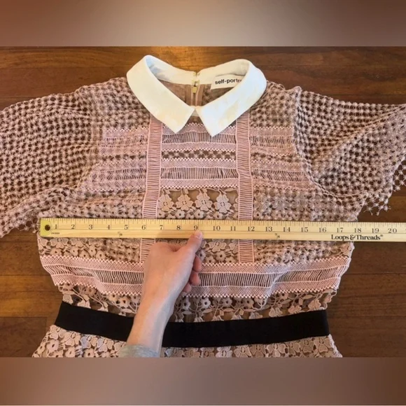 Self-Portrait Pink Lace Mini Dress - Picture 4 of 7